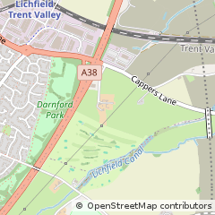 Map of Lichfield, Staffs