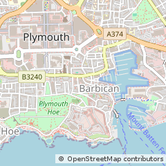Map of Plymouth, Devon