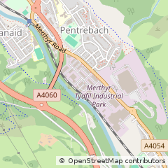 Map of Merthyr Tydfil, Cardiff
