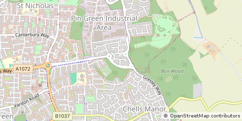 Map of Stevenage