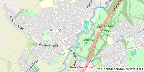 Map of Leicester