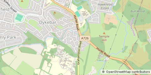 Map of Paisley, Renfrewshire