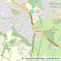 Map of Paisley, Renfrewshire