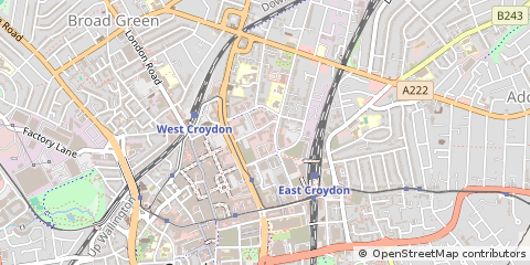 Map of Croydon