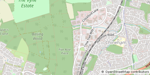 Map of Basingstoke, Hampshire