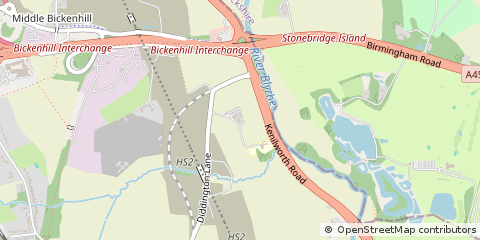 Map of Meriden, West Midlands