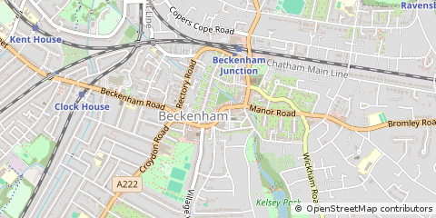Map of Beckenham