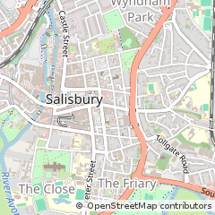 Map of Salisbury, Wiltshire