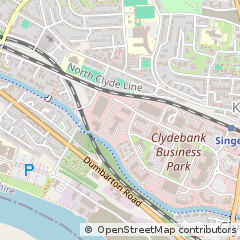 Map of Clydebank, West Dunbartonshire