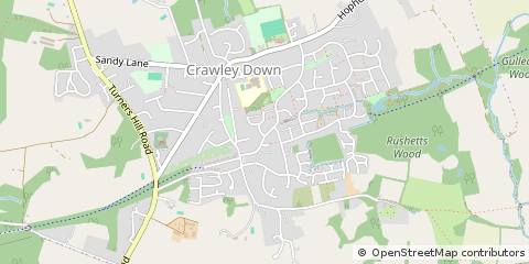 Map of Crawley