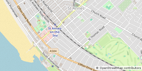 Map of Lytham ST Anne`s, Lancashire