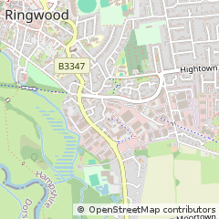 Map of Ringwood, Hampshire