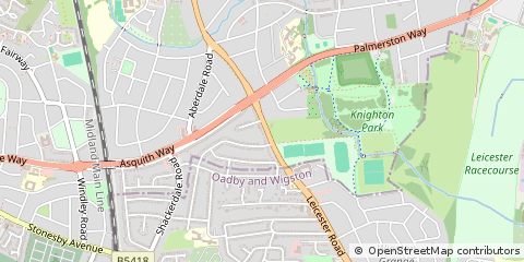 Map of Leicester