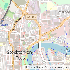 Map of Stockton on Tees