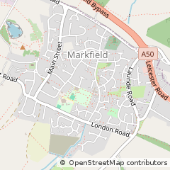 Map of Markfield, Leicester