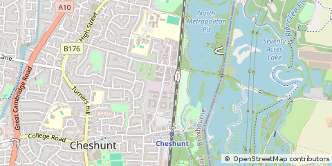 Map of Waltham Cross, Hertfordshire