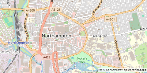 Map of Northampton