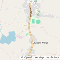 Map of Betley, Crewe, Cheshire