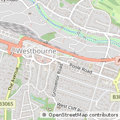 Map of Bournemouth, Dorset