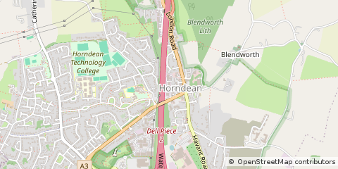 Map of Waterlooville, Hants