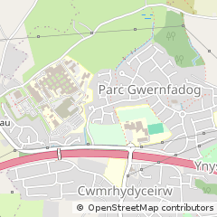 Map of Swansea, West Glamorgan