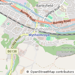 Map of Hebden Bridge, West Yorkshire