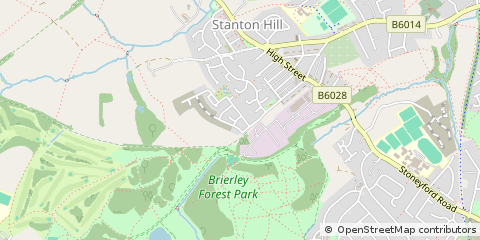 Map of Sutton-in-Ashfield