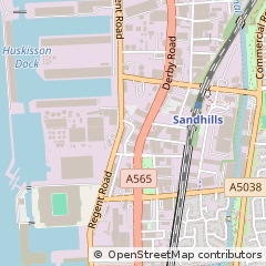 Map of Liverpool, Merseyside