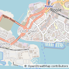 Map of Poole, Dorset