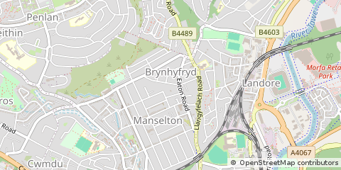 Map of Swansea