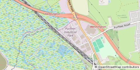 Map of Purfleet, Essex