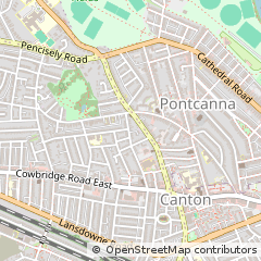 Map of Cardiff