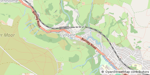 Map of Todmorden, West Yorkshire