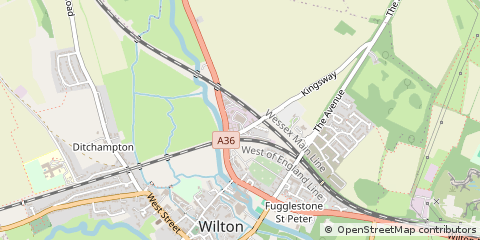 Map of Salisbury, Wiltshire