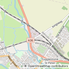 Map of Salisbury, Wiltshire