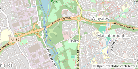 Map of Redditch, Worcestershire