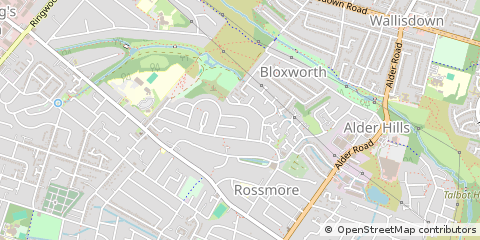 Map of Poole, Dorset