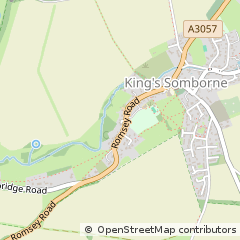 Map of Stockbridge, Hampshire