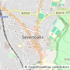 Map of Sevenoaks, Kent