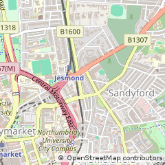 Map of Newcastle Upon Tyne