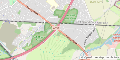 Map of Doncaster, South Yorkshire