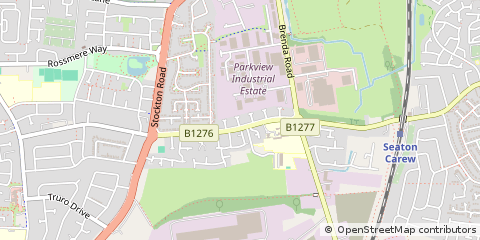 Map of Hartlepool, County Durham
