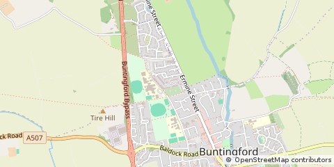 Map of Buntingford, Hertfordshire