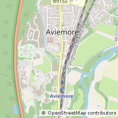 Map of Aviemore, Inverness-Shire