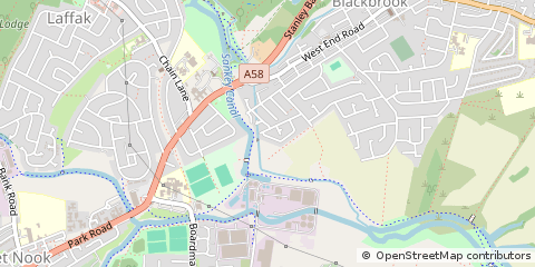 Map of ST Helens, Merseyside