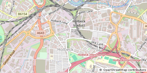 Map of Leeds, West Yorkshire