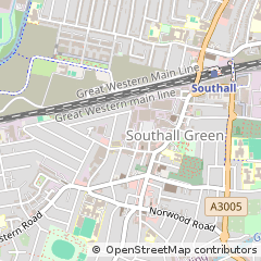 Map of Southall, Middlesex