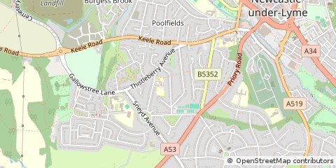 Map of Staffordshire