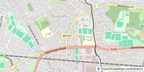 Map of Manchester, Cheshire