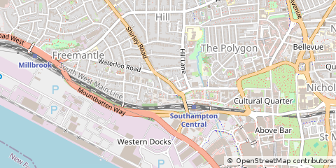 Map of Southampton